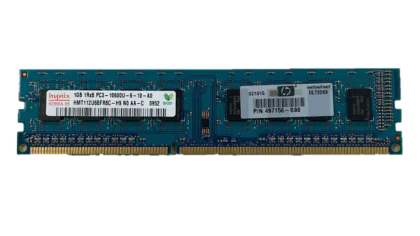 Hynix 1GB DDR3-1333 1Rx8 ECC Un-Buffered LP PB-Free